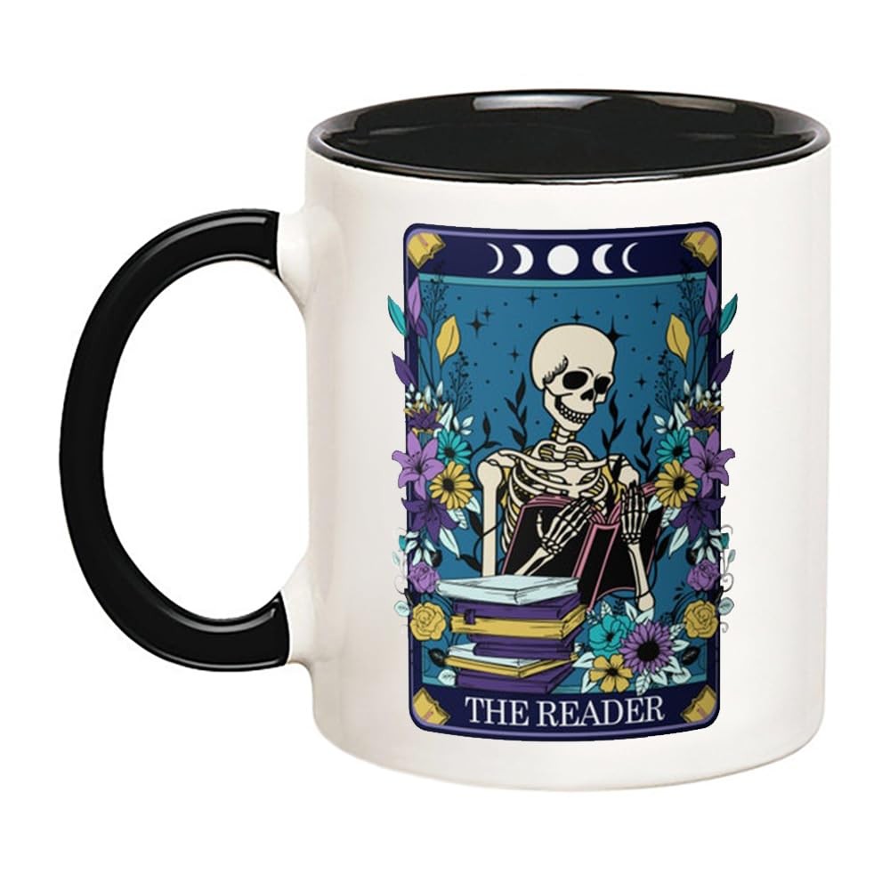 The Reader Tarot Card Coffee Mug for Book Lovers and BookTok Fans