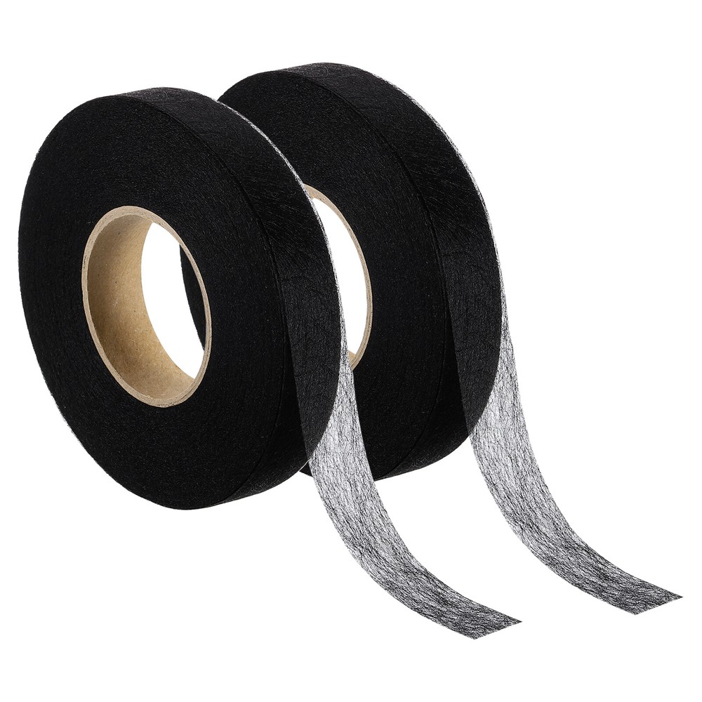 2 Rolls 80 Yard 4/5 Inch Iron-on Hemming Tape Stitch Witchery Hem Black