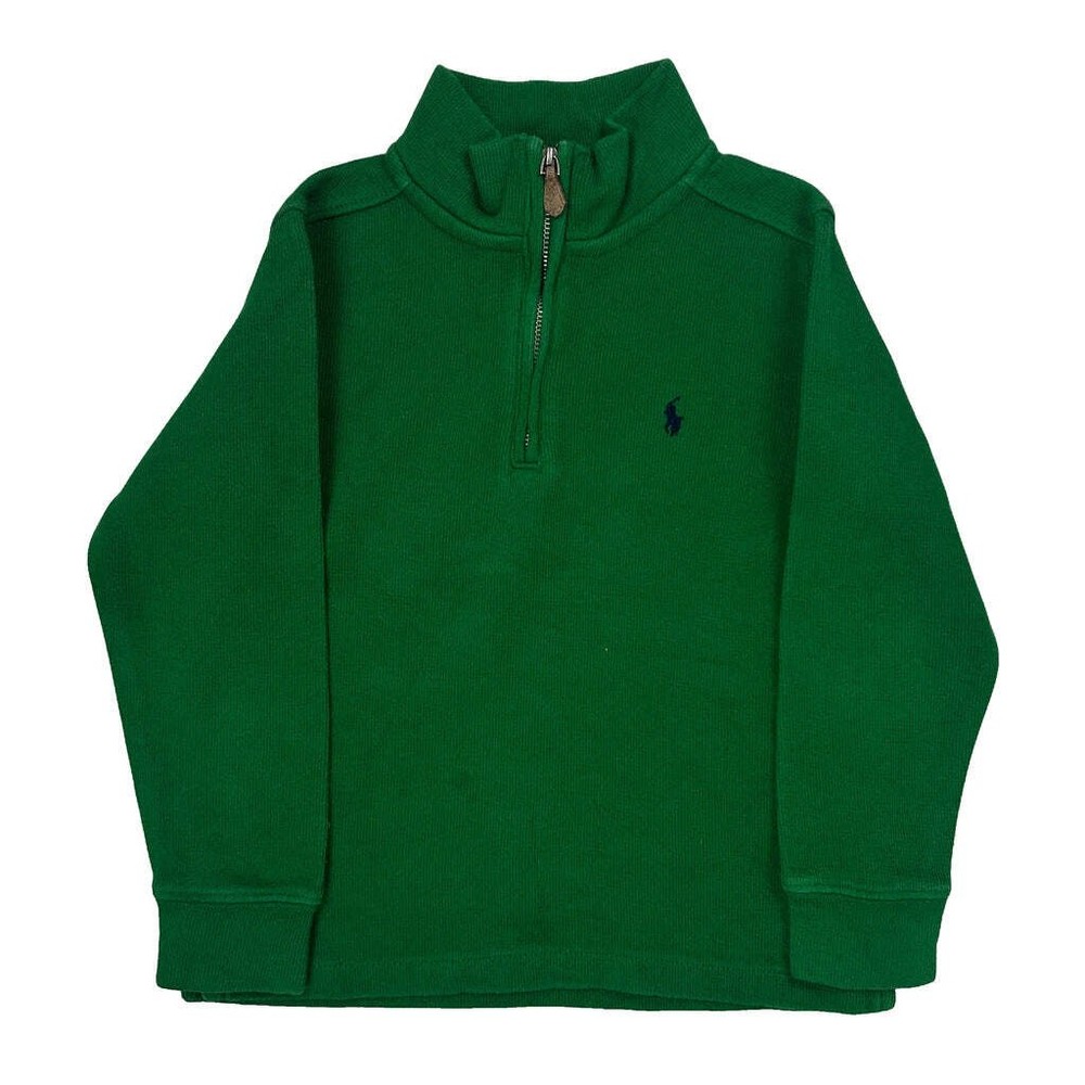 Age 6 Polo By Ralph Lauren 1/4 Zip - XS Green Cotton