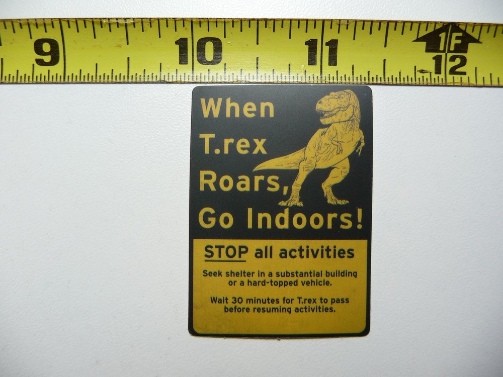 T-Rex Roar Dinosaur Sticker Decal for Wall Door Funny Decor