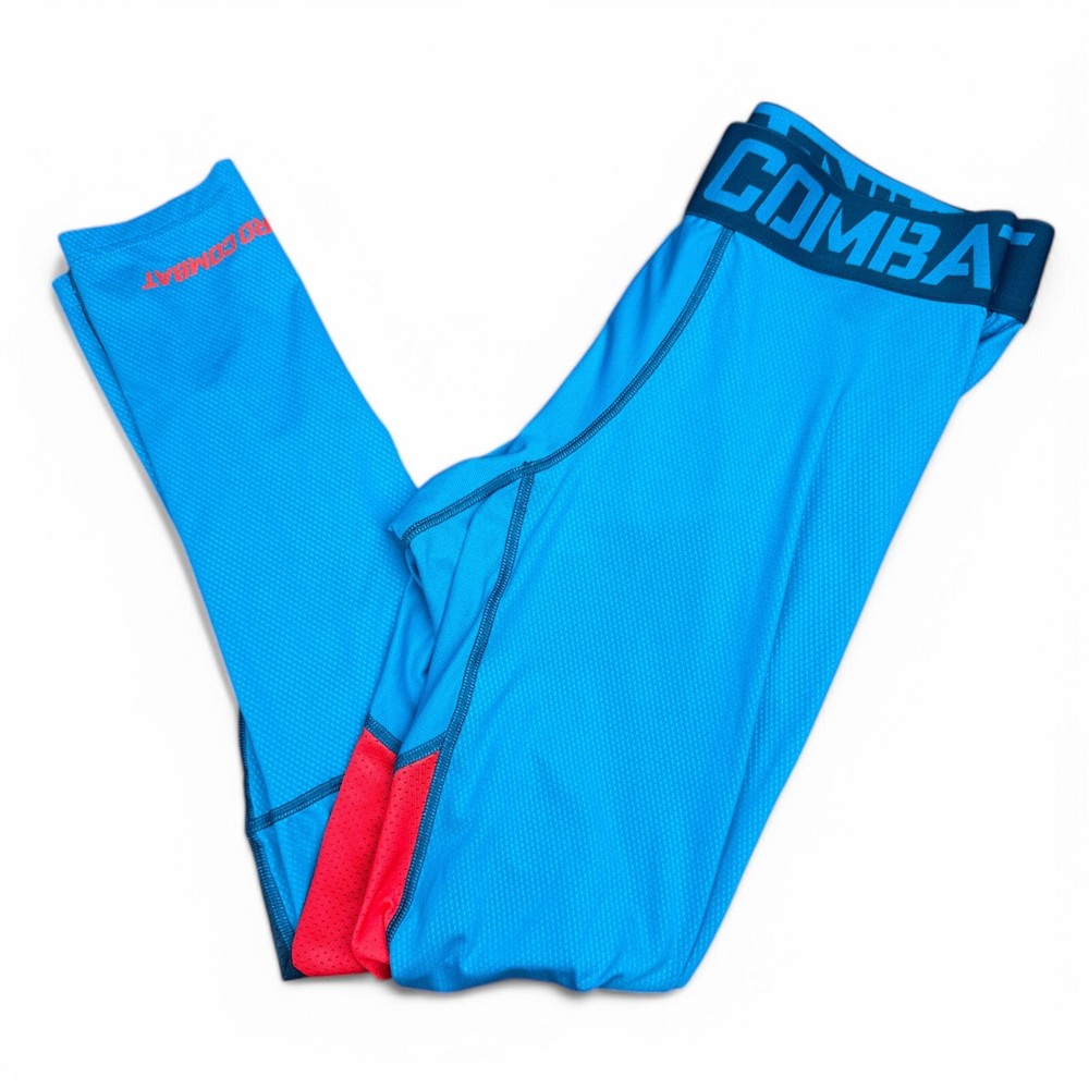 Nike Pro Compression Pants Mens XL Blue Red Gym Active Athleisure Wear