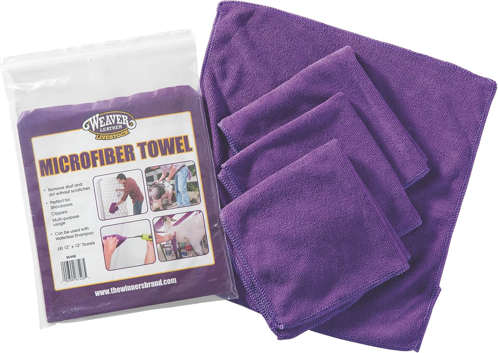 Livestock Microfiber Towel, Purple 12.00