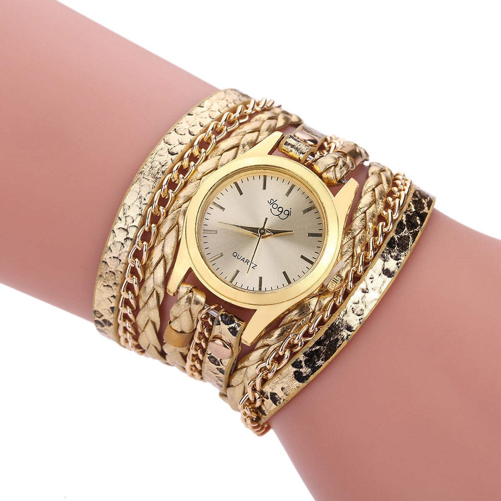 Casual Women's Quartz Watch with Alloy Pin Buckle and Imitation Leather Strap