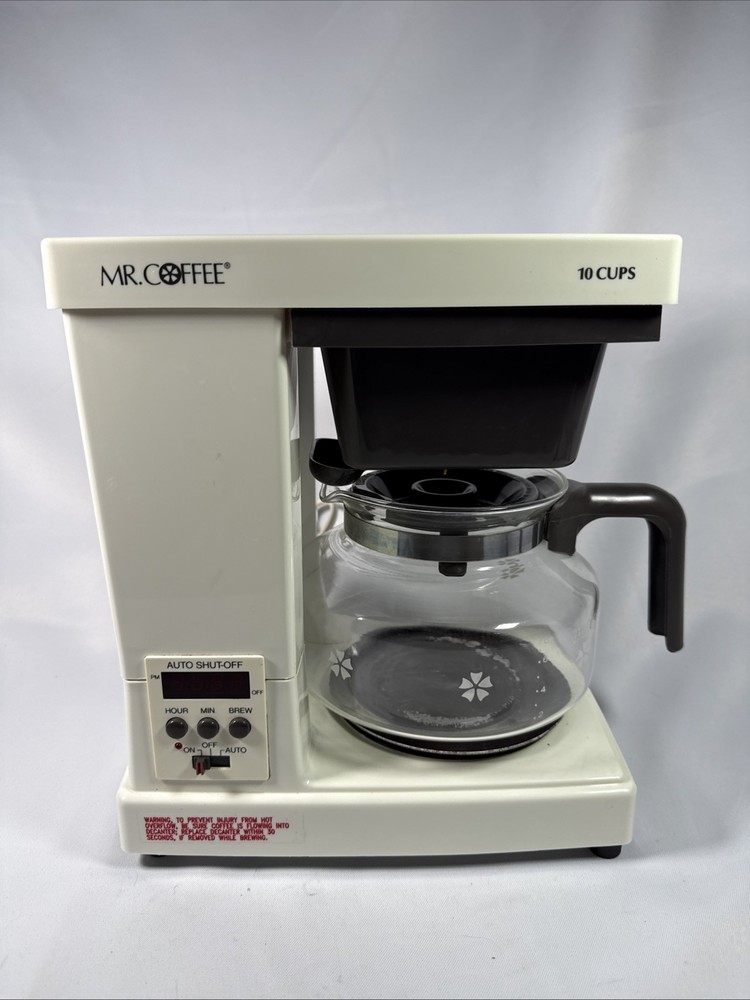 Mr. Coffee VTG Mid Century Modern SRX-55 Coffee Maker Tested White Clock