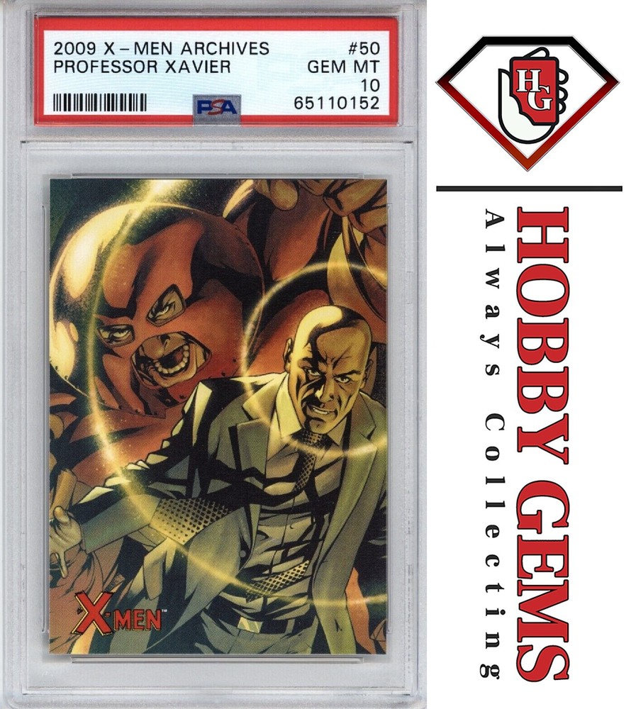 PROFESSOR XAVIER PSA 10 2009 Rittenhouse Marvel X-Men Archives #50
