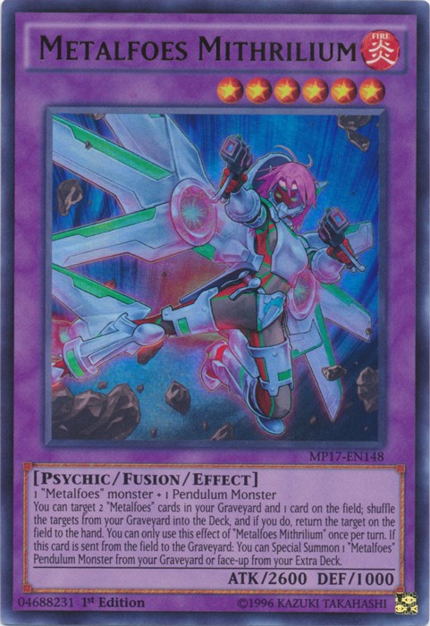 Metalfoes Mithrilium MP17-EN148 Ultra Rare 1st Edition Near Mint