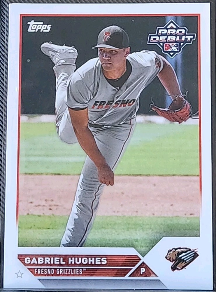 2023 Topps Pro Debut Gabriel Hughes Rookie Prospect Card PD-66