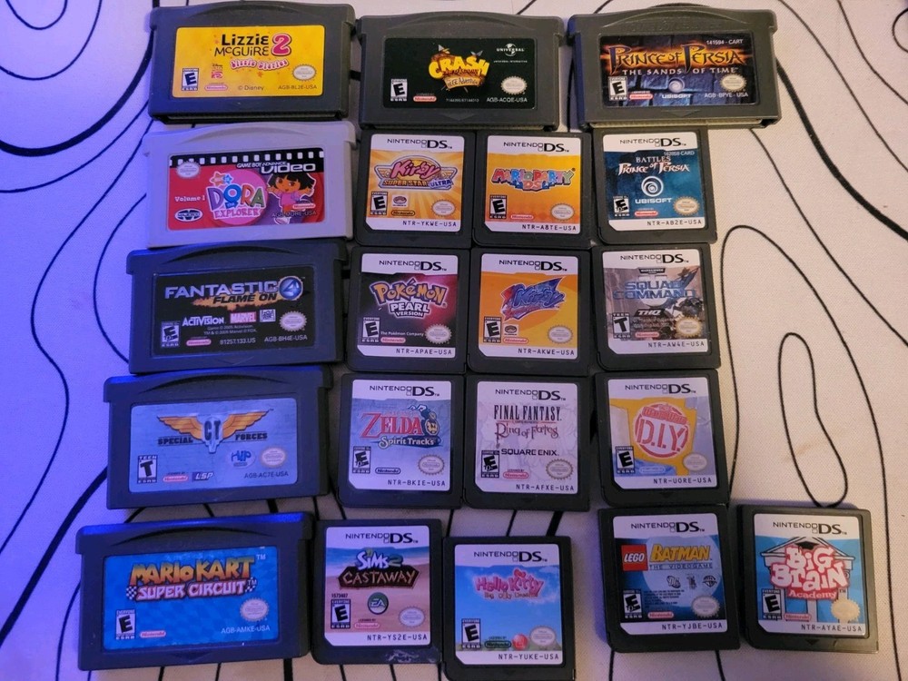 nintendo ds games lot
