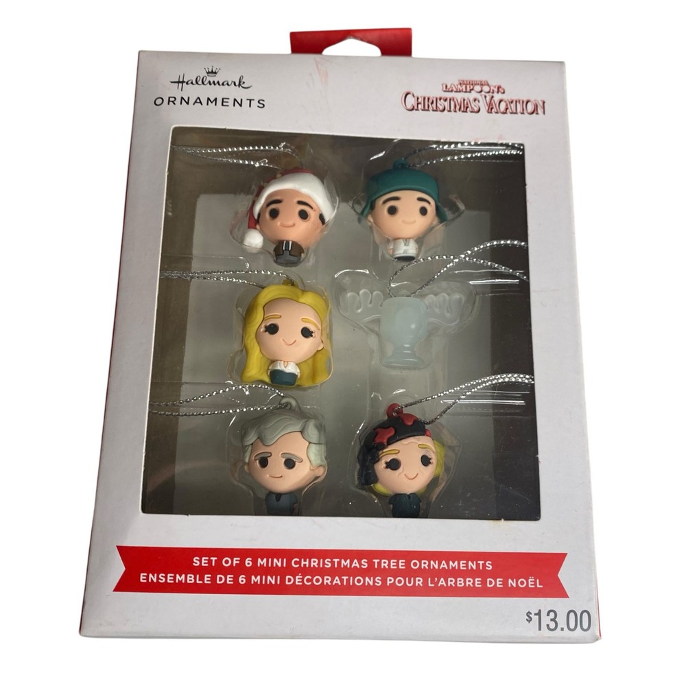 Hallmark National Lampoons Christmas Vacation Mini Ornament Set 6pc NWT
