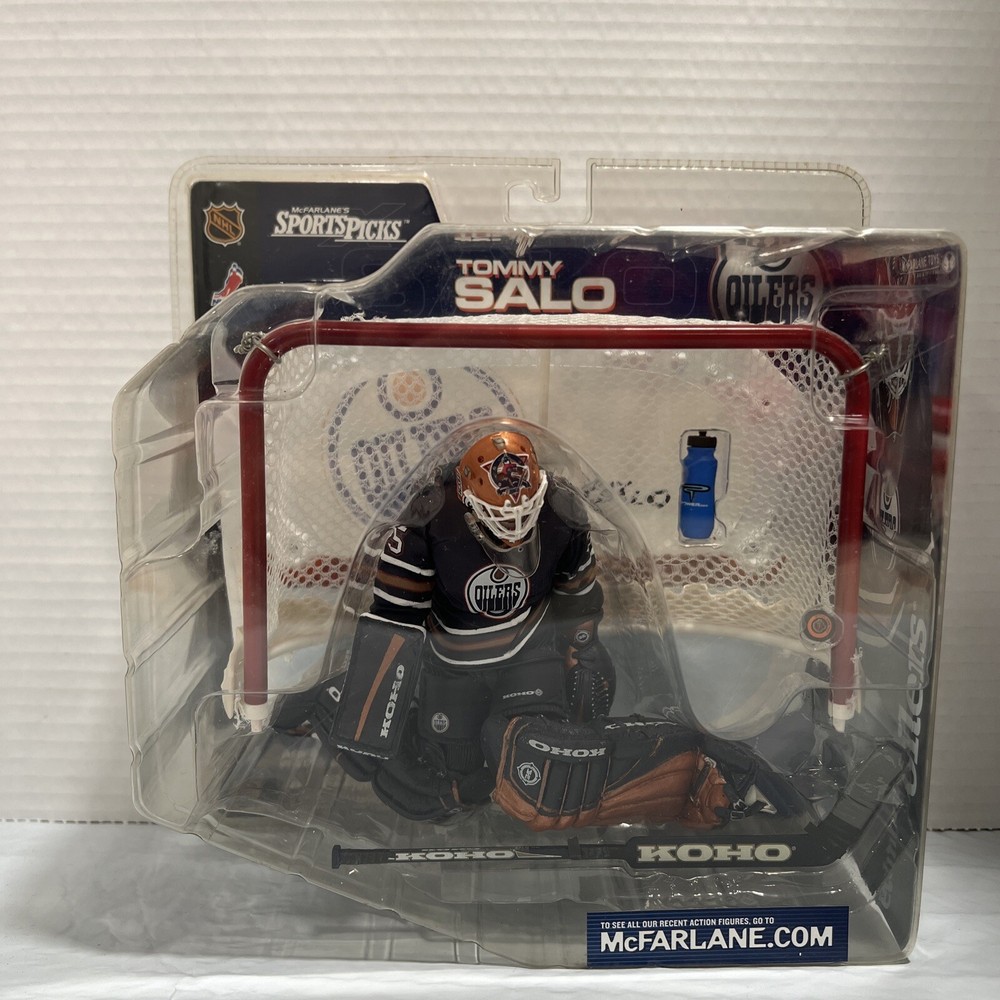 Tommy Salo McFarlane NHL Series 2 Figure Edmonton Oilers Blue Jersey Hockey