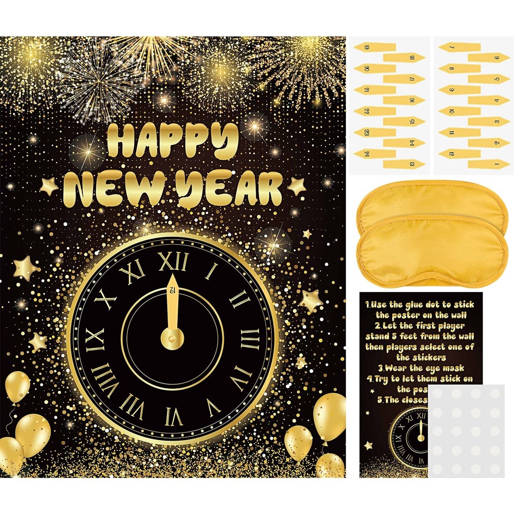 TaoBary 7 Pcs New Years Eve Game 2024 New Year Decorations New Years Eve Kids...-image