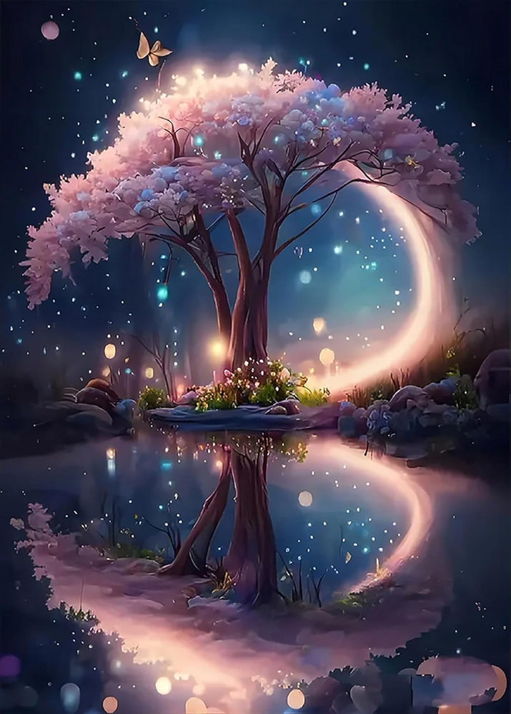 5D Diamond Painting Kits for Adults Beginners DIY Tree Art Craft Fu