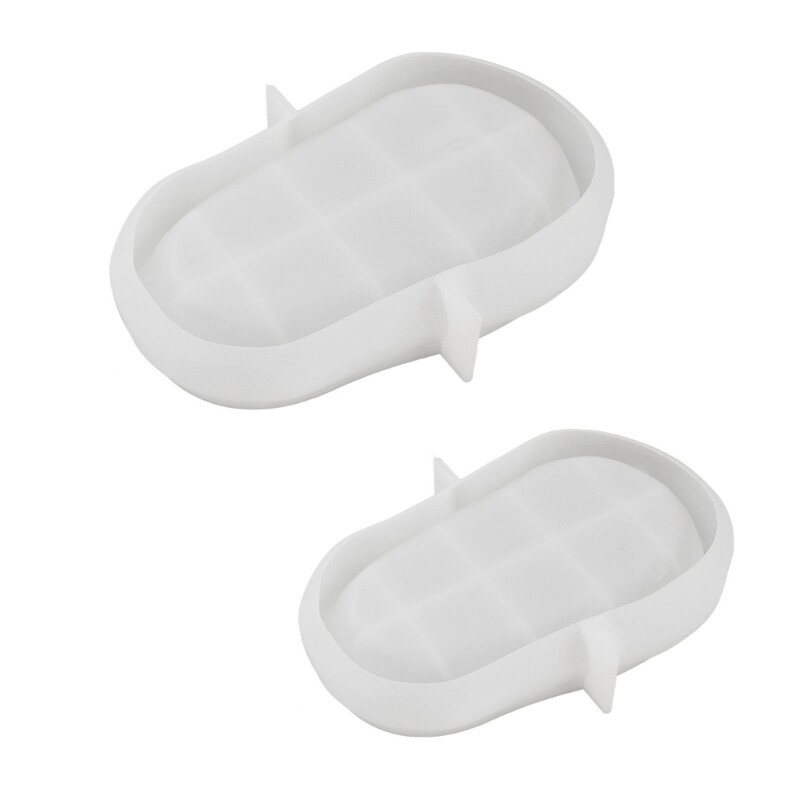 Silicone Oval Storage Tray Plate Cup Molds for Baking