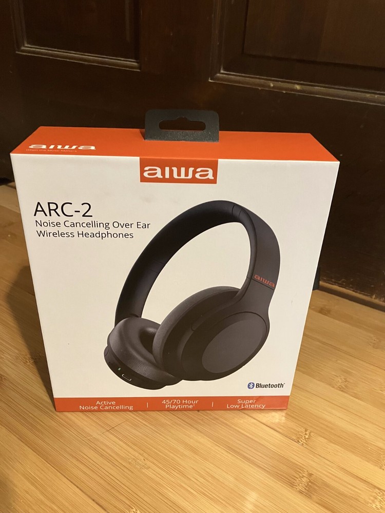 Aiwa Arc-2 Wireless Over-Ear Headphones with Noise Cancellation