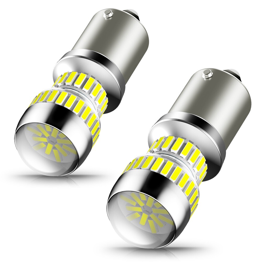 AUXITO P21W BA15S AUTO CARS 1156 7506 LED Daytime Running Light DRL Bulbs White