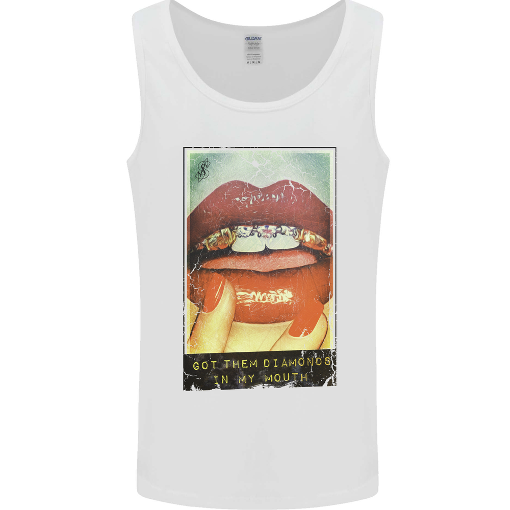 Got Them Diamonds in My Mouth Mens Vest Tank Top