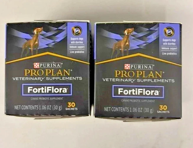 2-pack Purina FortiFlora Probiotic DOG Supplement-90 Sachets EXP-12-2026