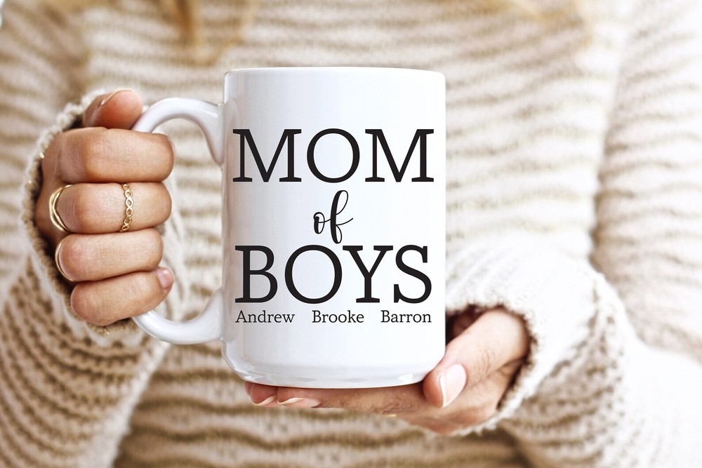Mom Of Boys Mug Mom Of Boys Mug For Mom Mom Of Boys Mug For Mom Boy Mom Gift For