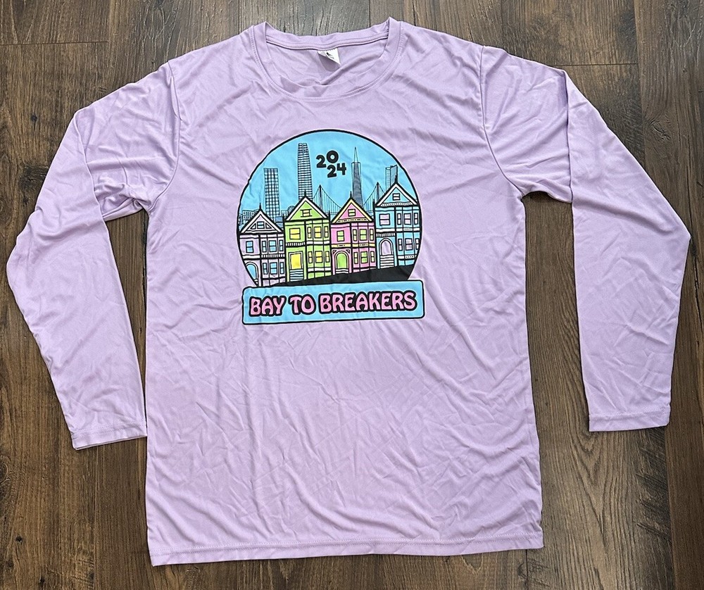 New Official San Francisco Bay to Breakers 2024 Long Sleeve Shirt Various Sizes