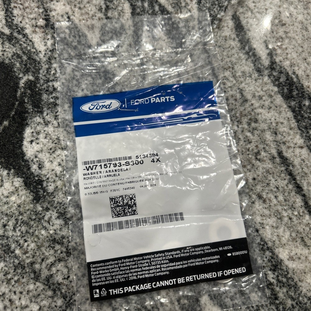 FORD  -W715793-S300 Exhaust manifold Washer, 4 pack