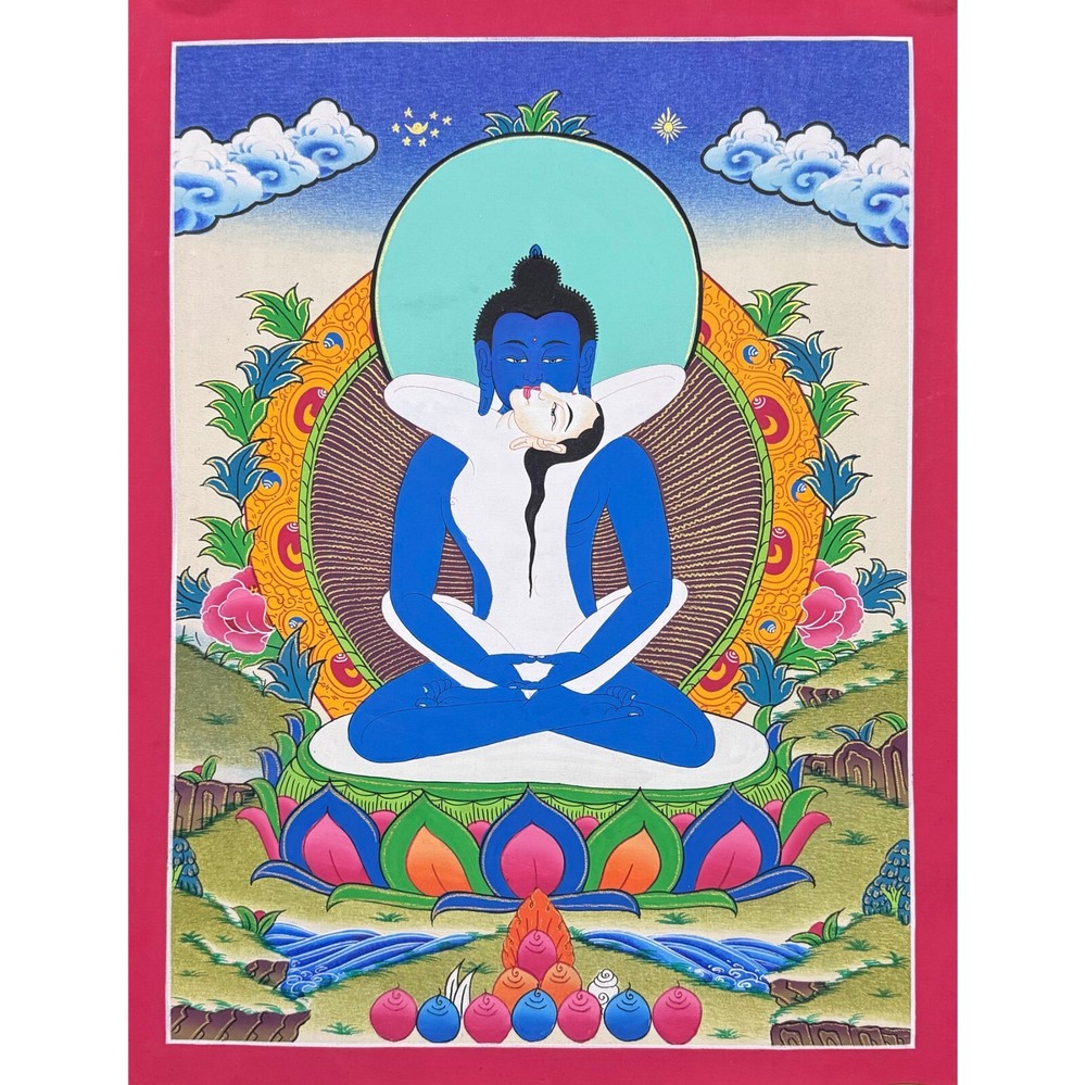 Buddha Shakti Thangka Painting, Tibetan Wall Decoration Art