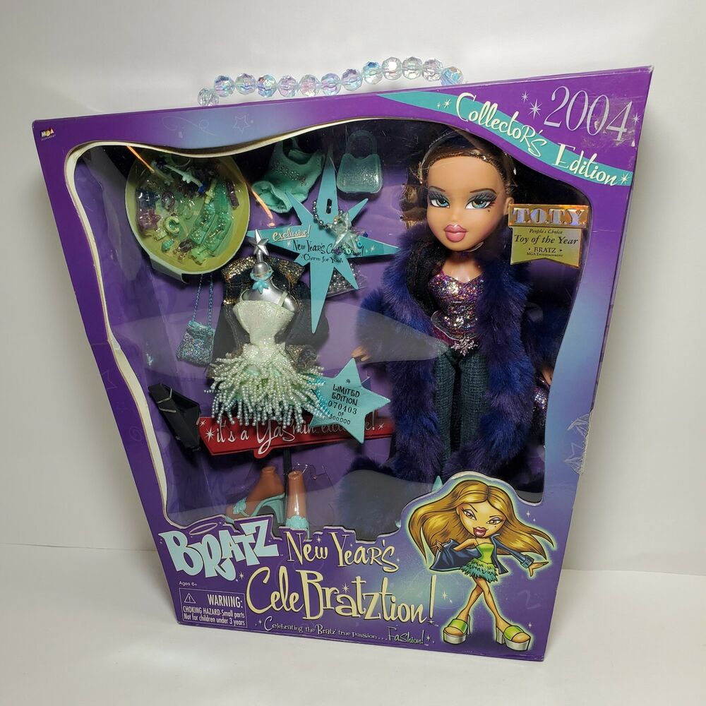 Bratz New Years CELEBRATZTION Yasmin Doll NRFB New Accessories Party Celebration-image