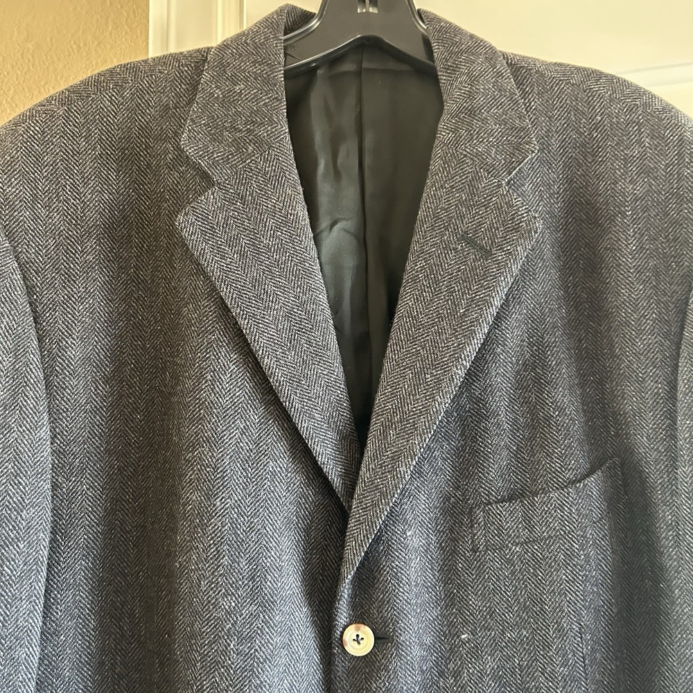 Vintage Polo Ralph Lauren Blazer Italy   Wool  Jacket Herringbone