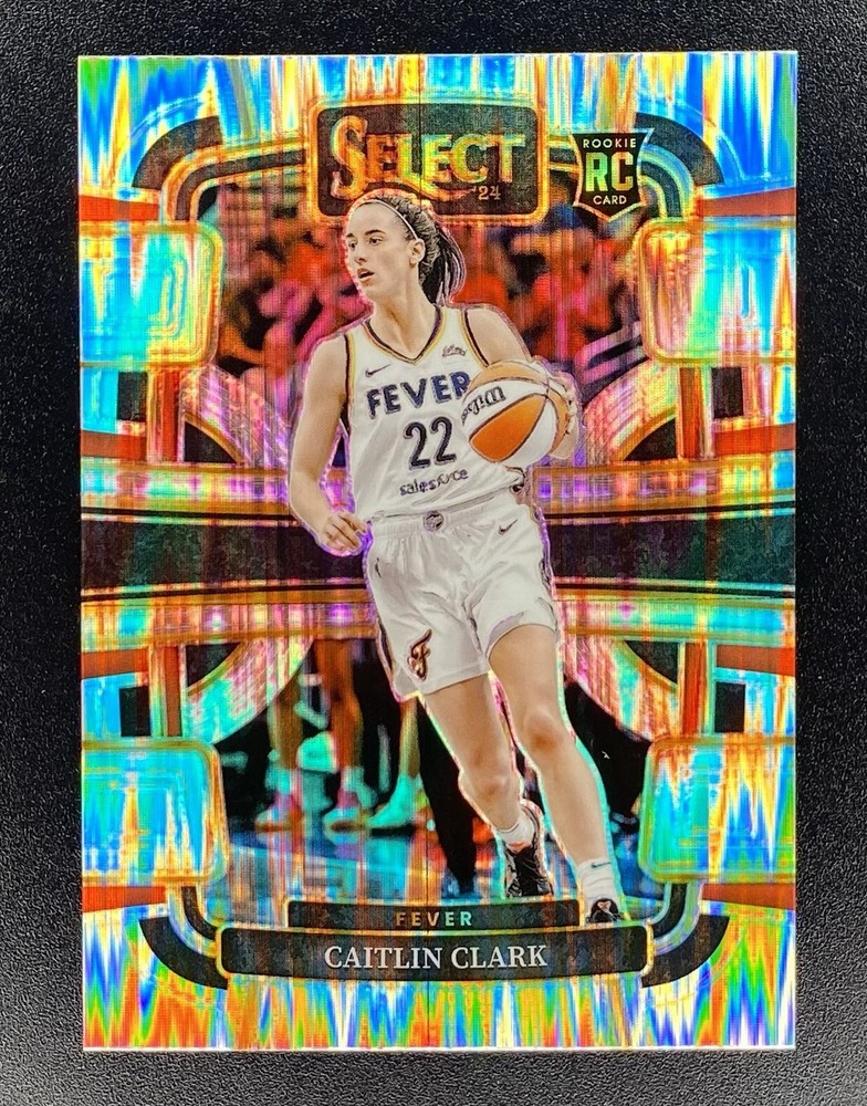 2024 Panini WNBA Select Caitlin Clark #72 Concourse Flash Prizm Rookie RC Fever