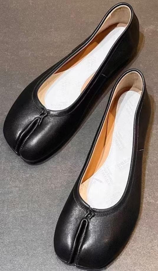 Maison Margiela Tabi Ballet Flats 23.5cm EU37 Black Boxed Women's Good Authentic