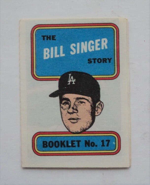 1970 Topps Booklets #17 Bill Singer Dodgers - MINT - FLASH SALE-image