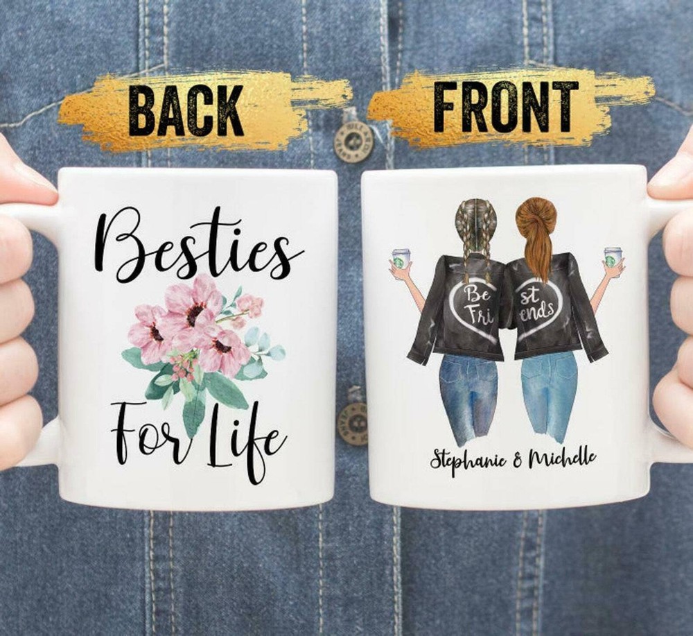 Custom Best Friend Coffee Mug Bff Gifts For Sister Long Distance Friendship Mug