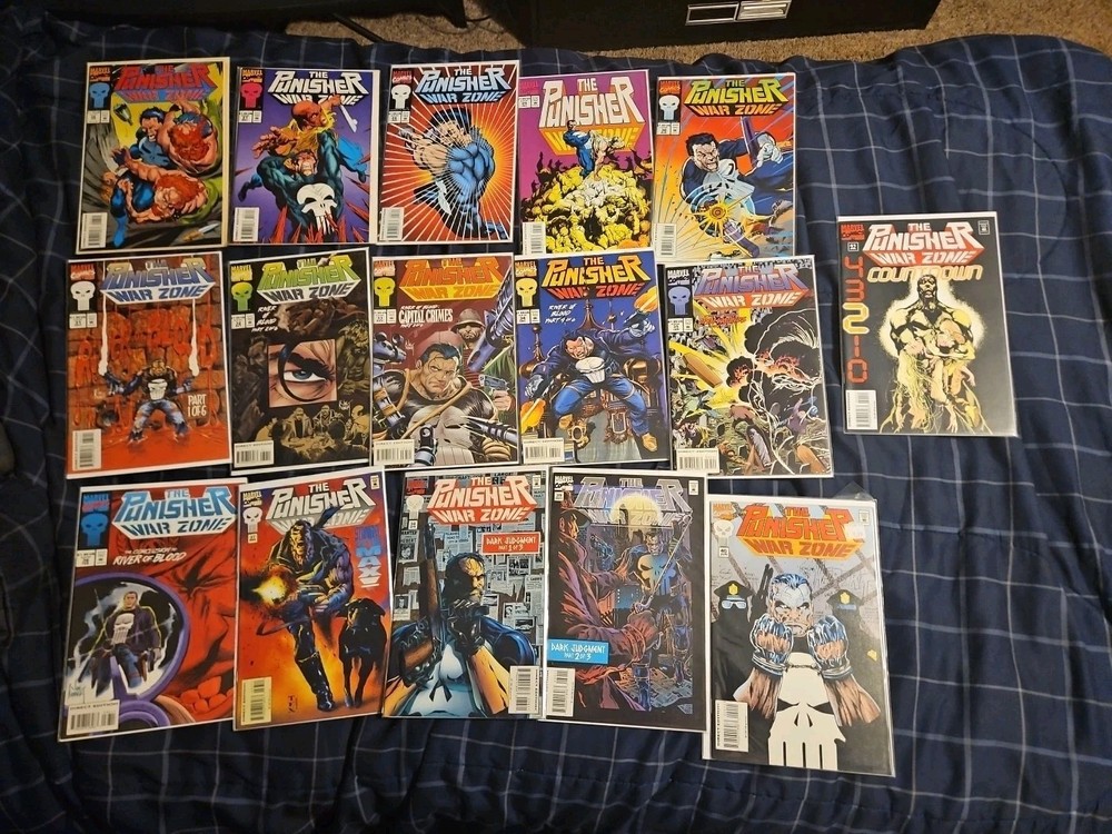90s Marvel Punisher War Journal AND War Zone Comic Bundle Lot  Of  26