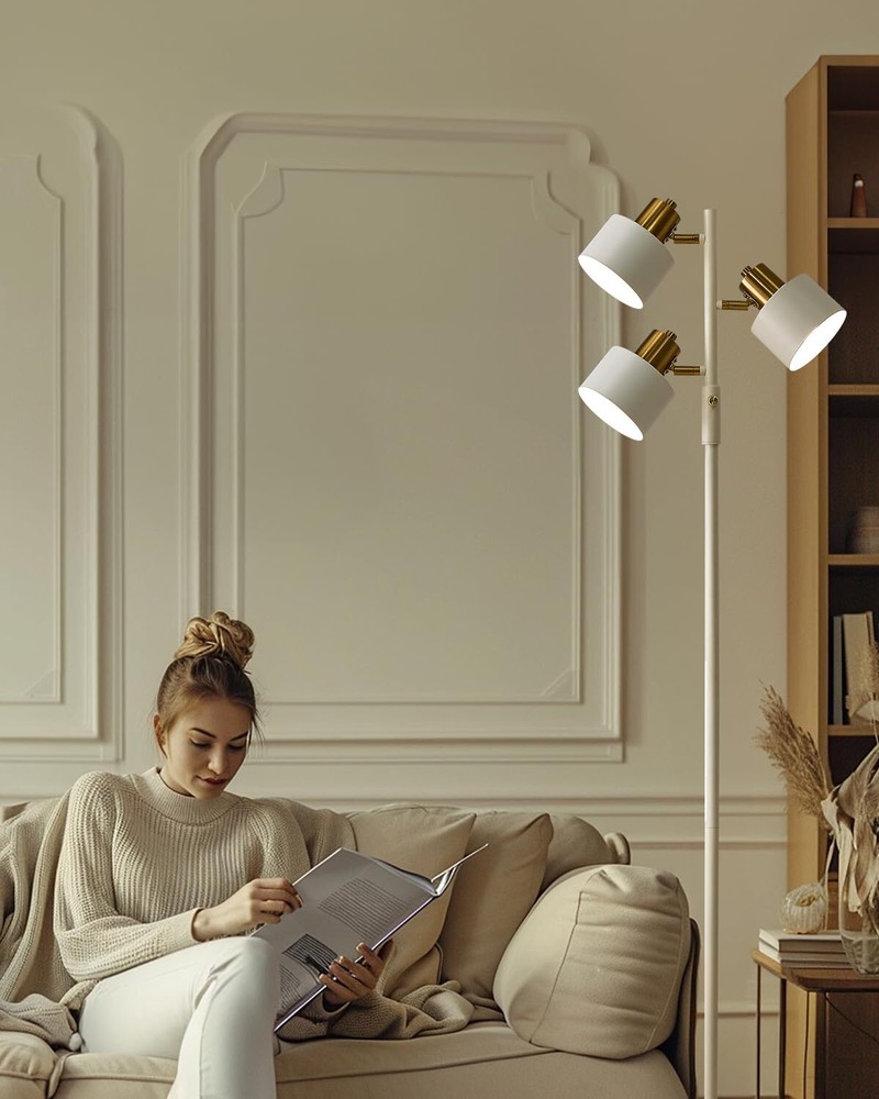 Floor Lamp for Living Room Bright Lighting Tall Modern Industrial Vintage Sta...