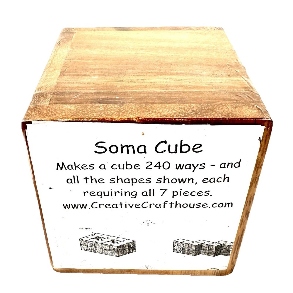 New Soma Cube Wooden 3D Puzzle Creative Crafthouse Therapeutic For Alzheimer’s