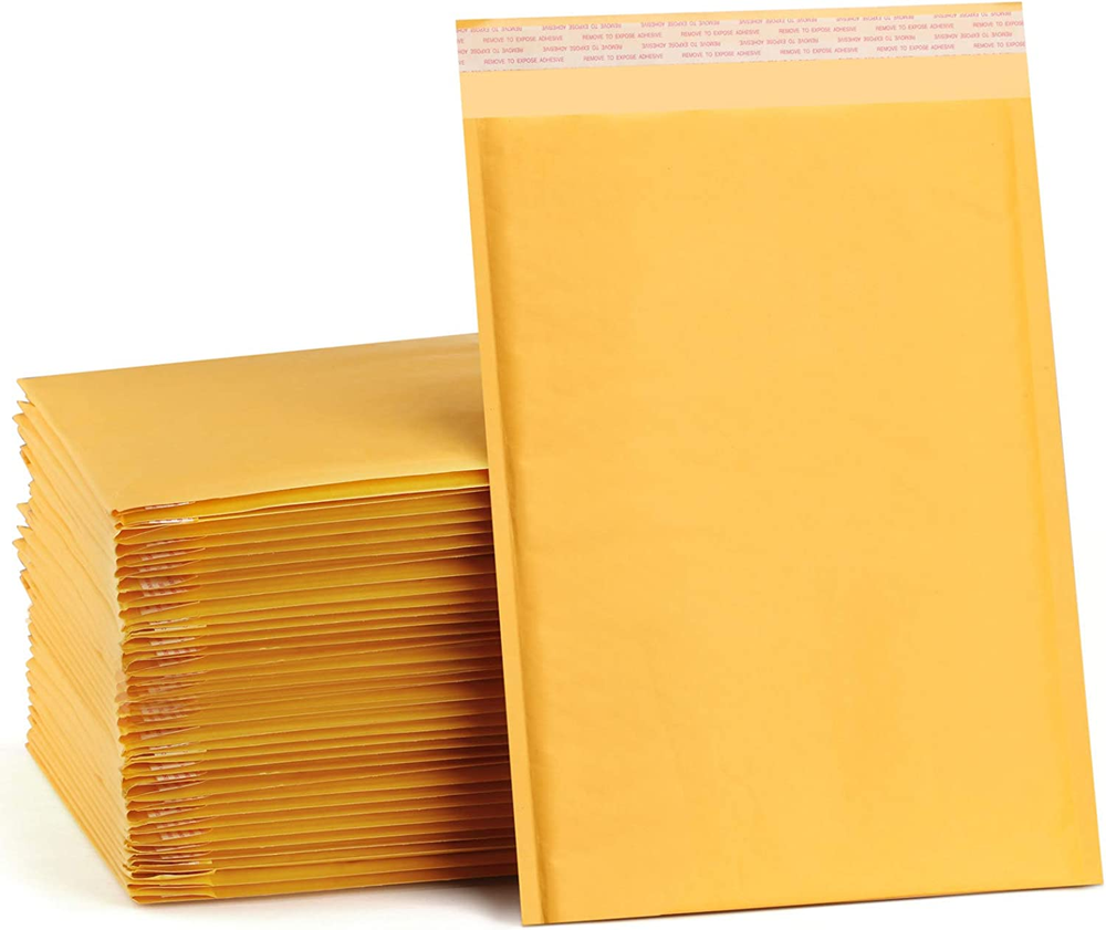 Kraft Bubble Mailers 10.5x16 Inch 25 Pack Yellow Padded Envelopes Large Size #5