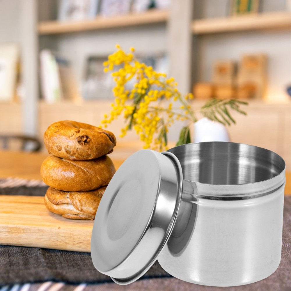 4Pcs Stainless Steel Food Containers Food Sample Boxes for School Canteen