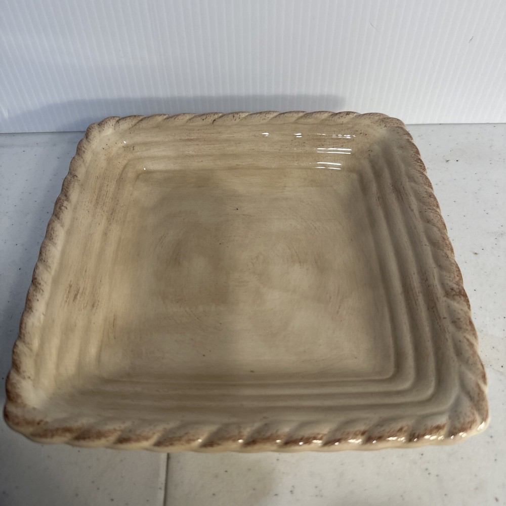 Artimino Tuscan Countryside Cream 8” Square Plate*multiple For Sale*