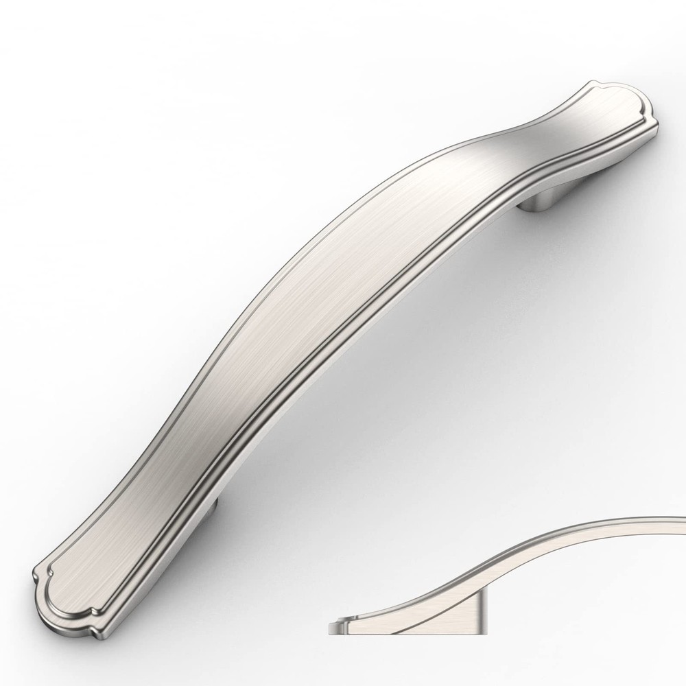 10 Pack 3 Inch Brushed Satin Nickel Cabinet Pulls 76mm Kitchen Drawer Handles  