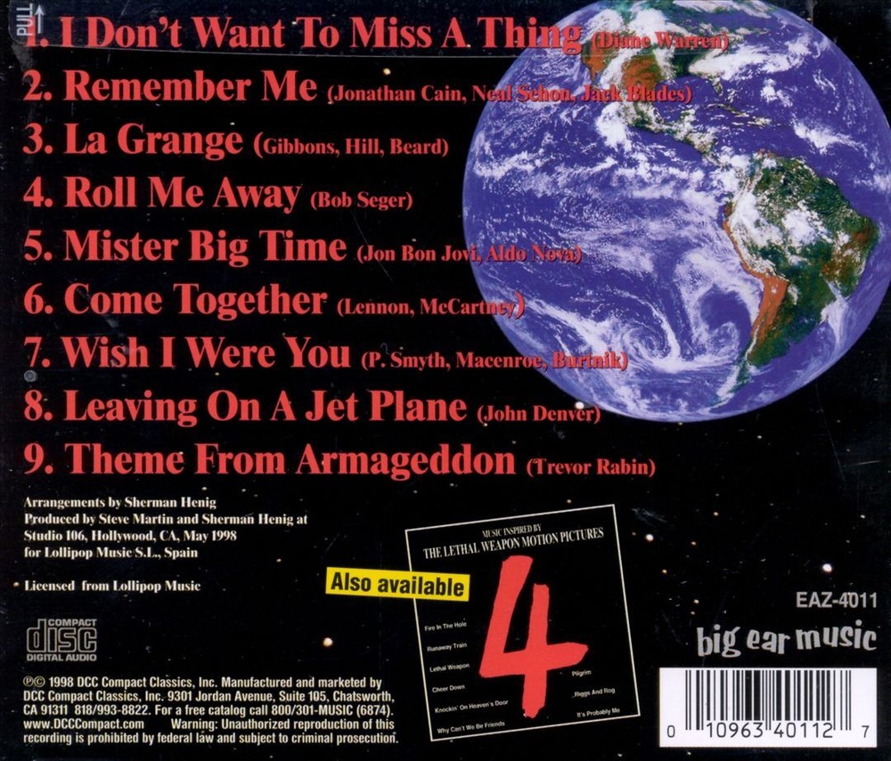 VARIOUS ARTISTS ARMAGEDDON: MUSIC INSPIRED BY NEW CD