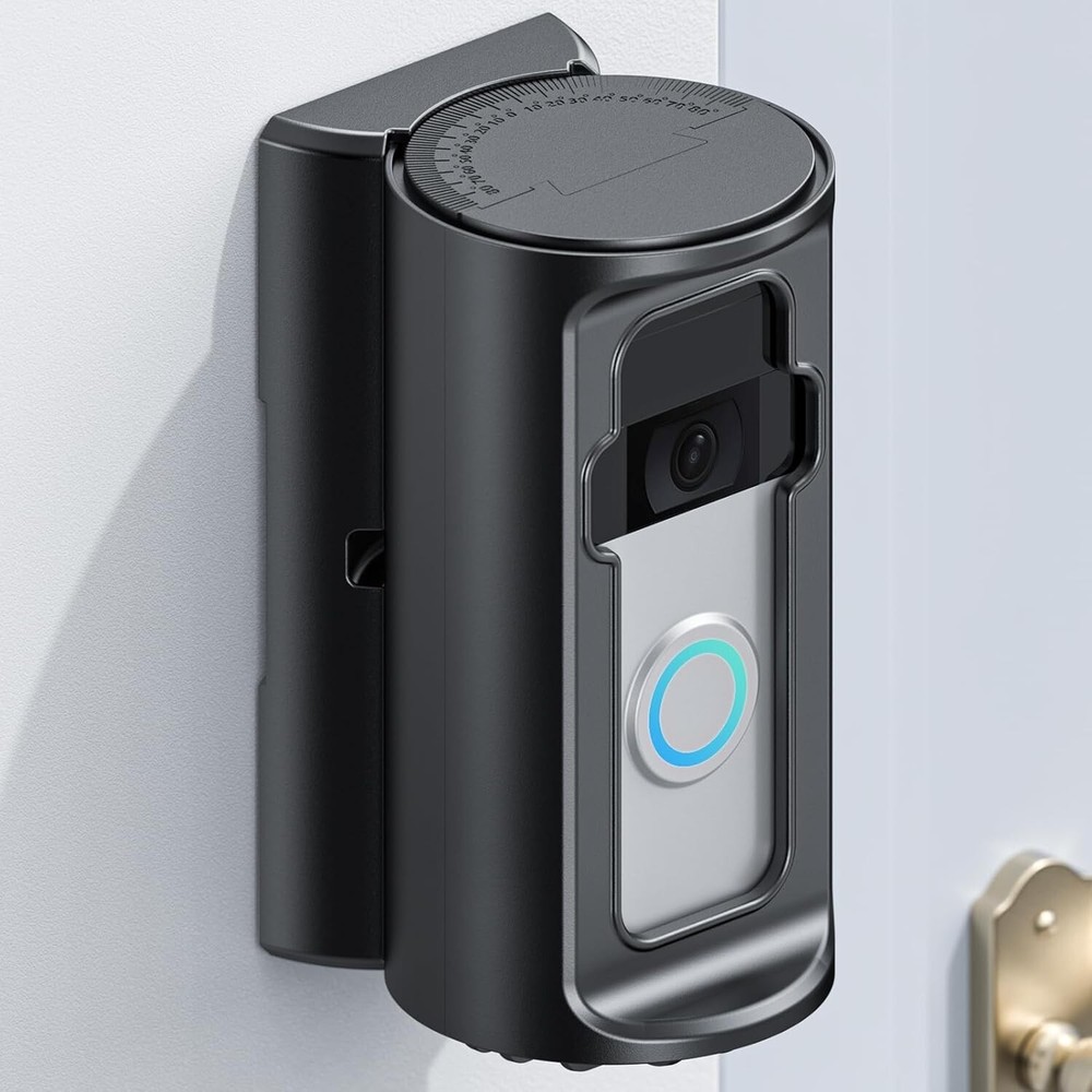 Adjustable 360° Doorbell Angle Mount for Ring Blink Wireless Cameras