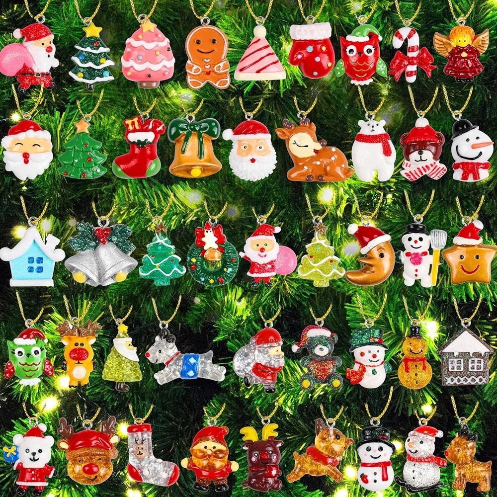 45 шт. миниатюрные маленькие резиновые украшения для рождественской елки s
