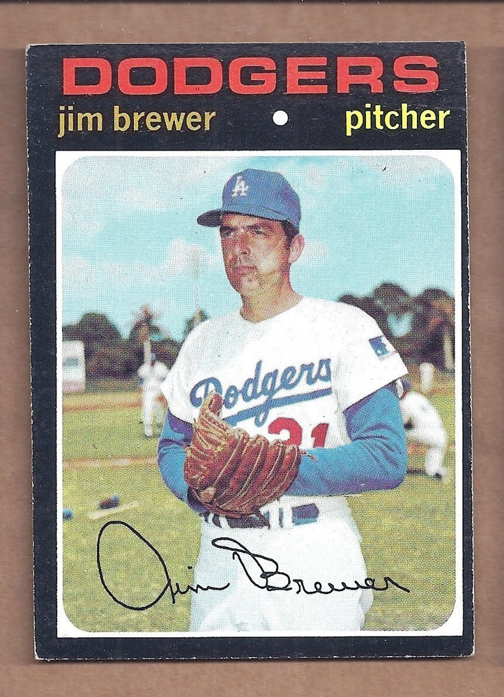 1971 Topps SEMI-HIGH #549 JIM BREWER EX CONDITION
