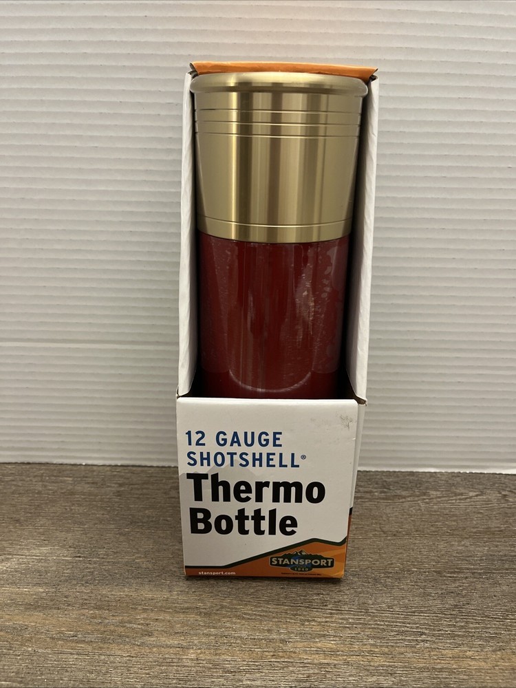 Stansport 12 Gauge Shotgun Shell Red Thermo Bottle - New