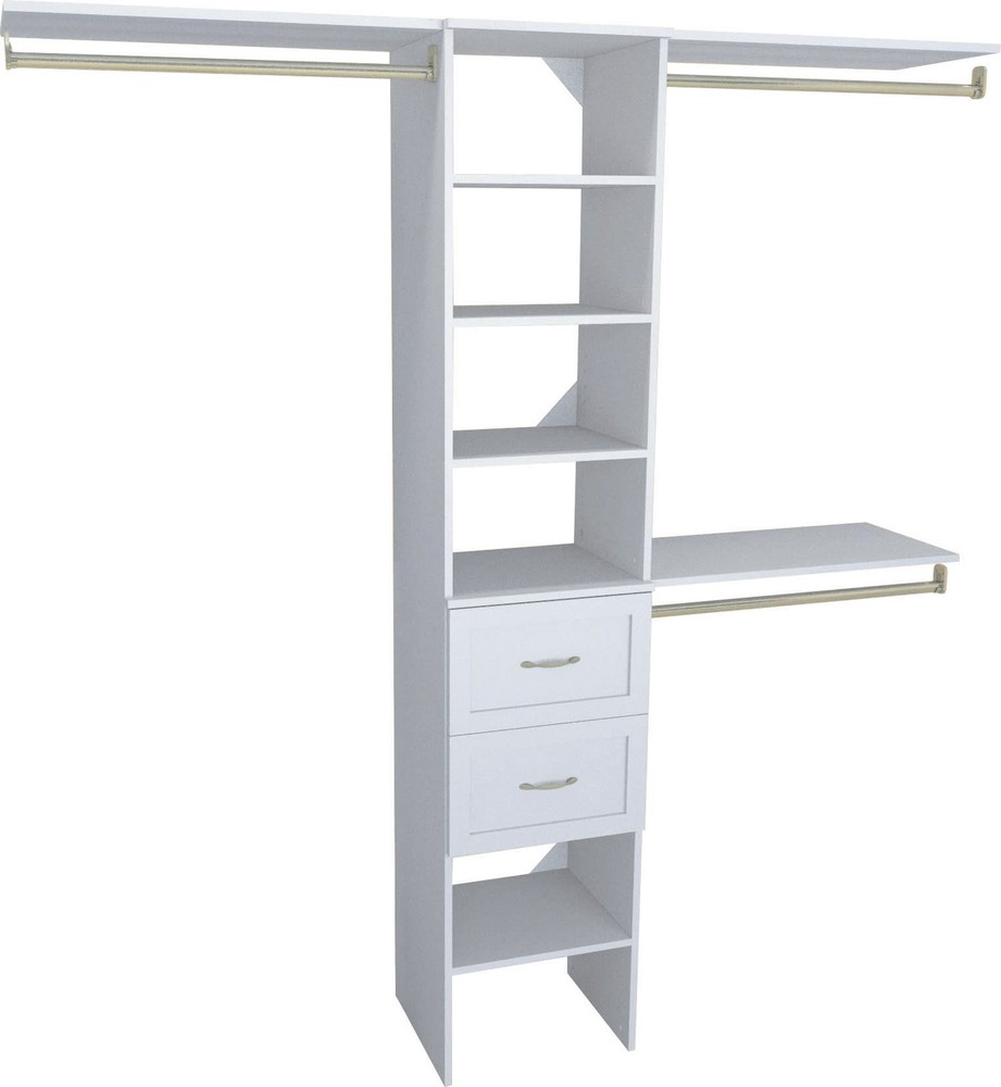 ClosetMaid SS16-COS2DR SuiteSymphony 6-9ft Wide Closet Organizer System