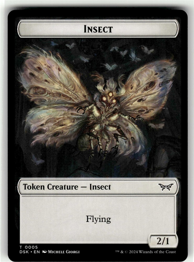 INSECT (0005) TOKEN Duskmourn House of Horror #5 DSK(NM+)(MTG)
