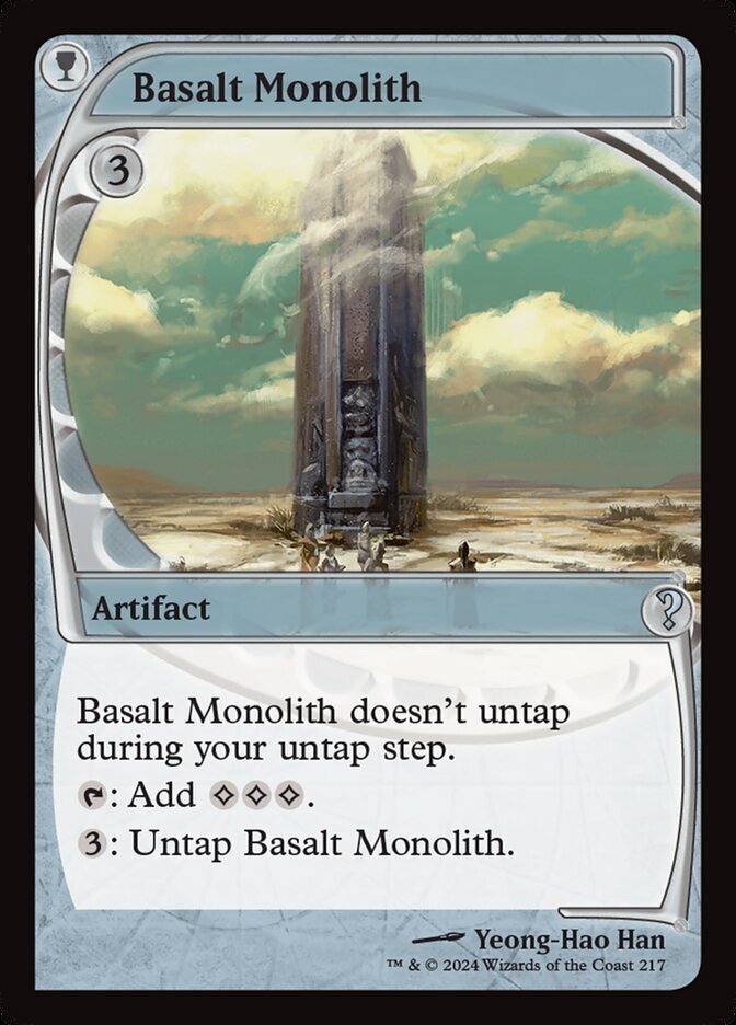 MTG Magic the Gathering Basalt Monolith (217/390) Mystery Booster 2 LP