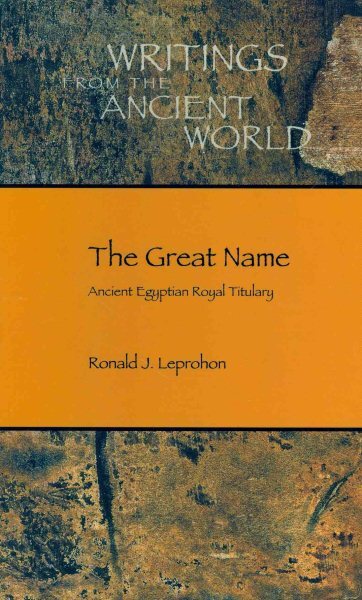 Unlock Ancient Egyptian Royal Titulary Secrets with Ronald J. Leprohon's Hardcover Guide