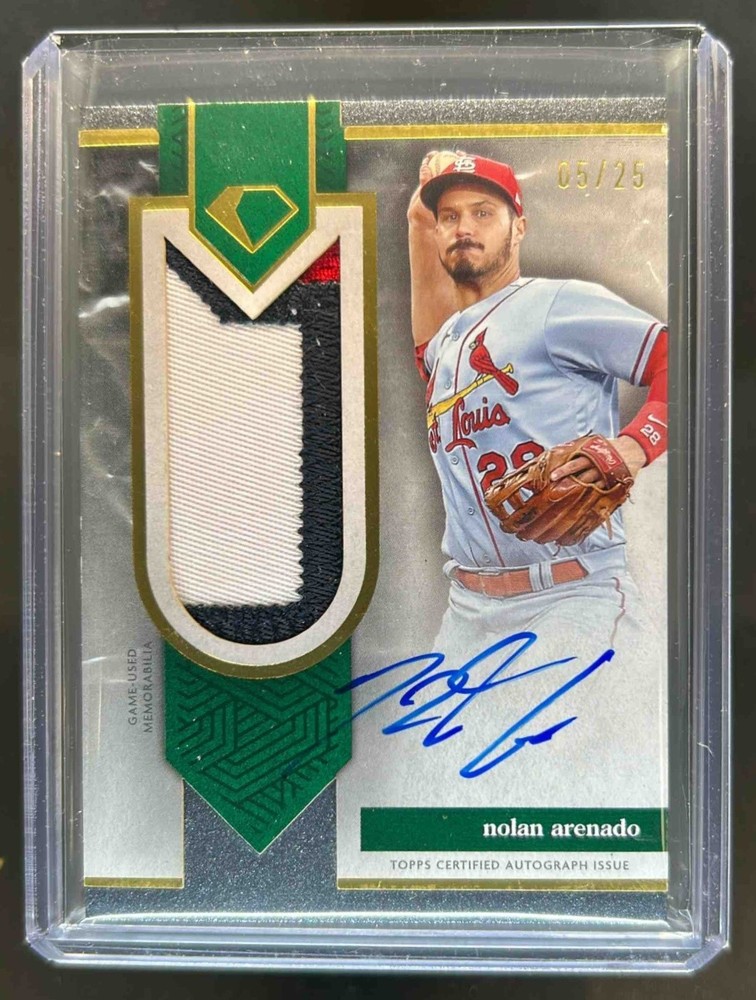 2024 Topps Diamond Icons Nolan Arenado Auto Jumbo Patches #5/25 Cardinals