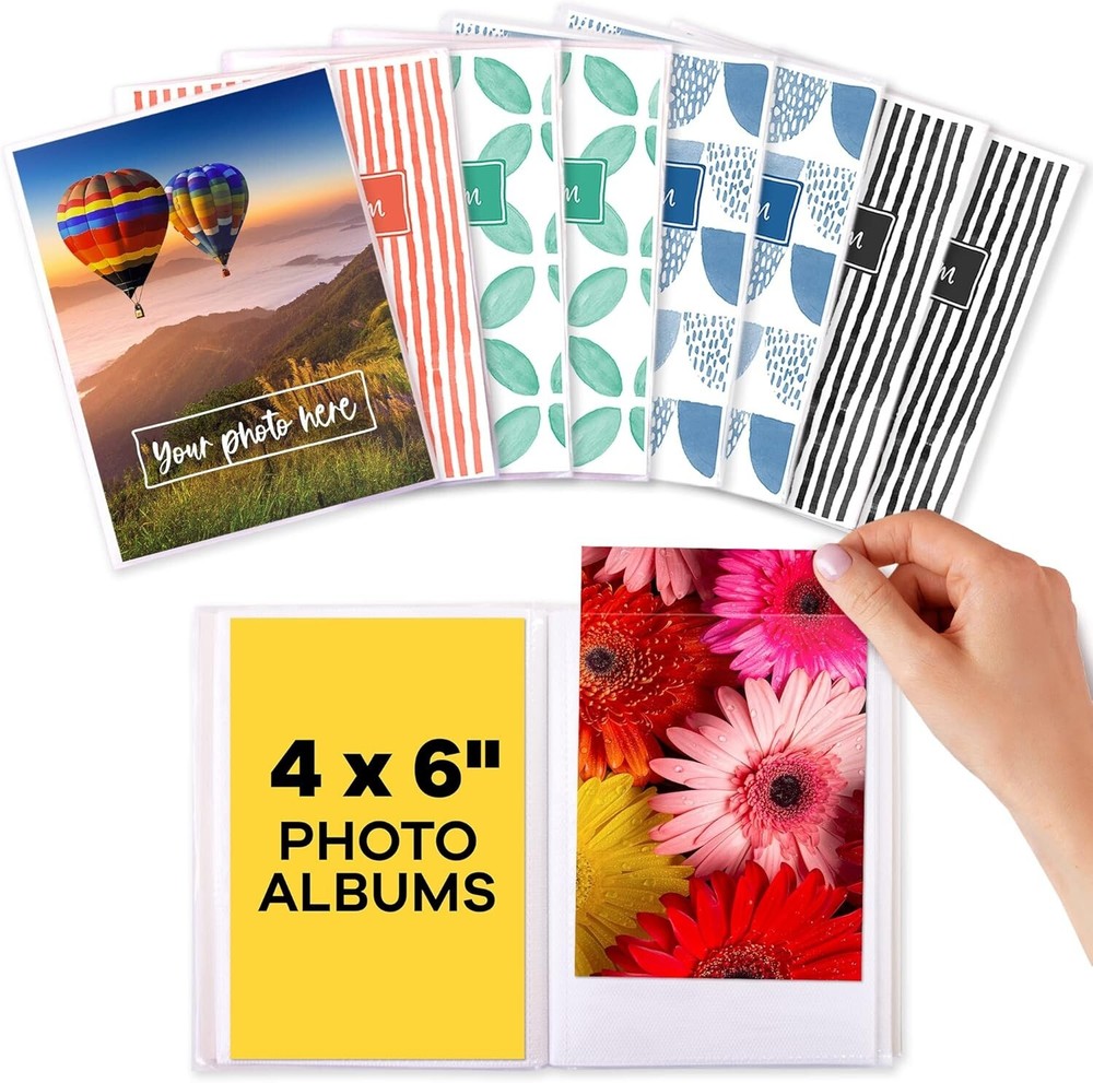 4X6 Photo Albums - Photo Books for 4X6 Pictures - Small Photo Album 4X6 - Small