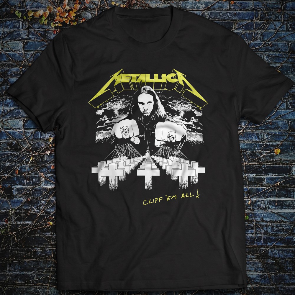 Cliff 'Em All Tee Metallica Master of Puppets Ride the Lightning Kill 'Em All